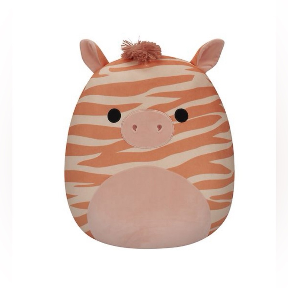 Squishmallow Josue the Zebra Plush 11 inch Peach Colored Toy NWT